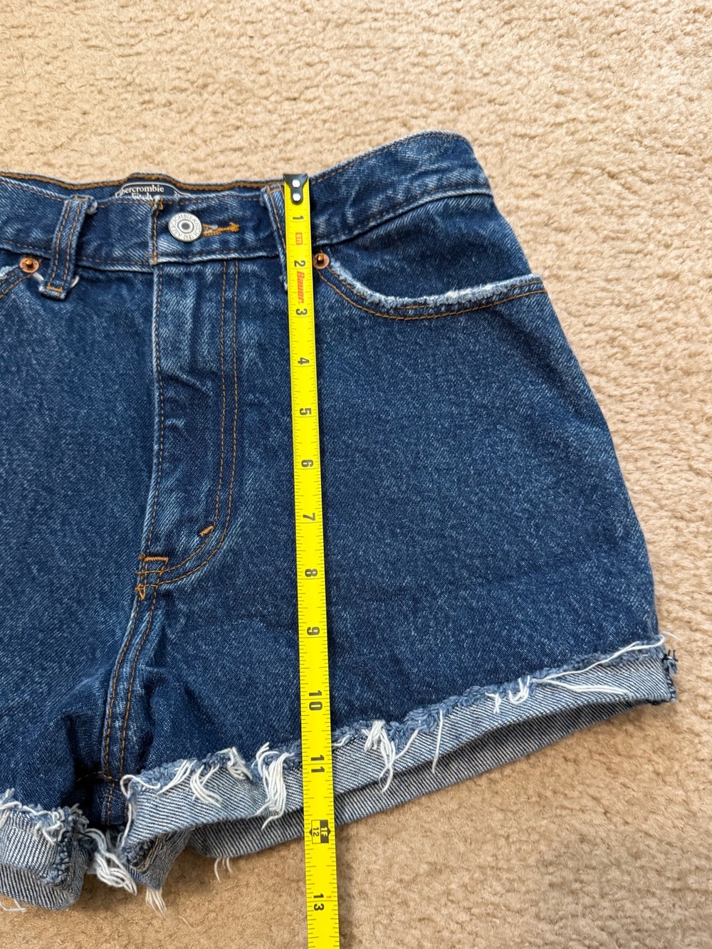 ABERCROMBIE & FITCH Annie High Rise Denim Shorts - Picture 11 of 11
